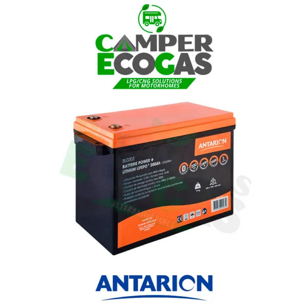 Antarion Batería de litio 210 Ah POWER + Bluetooth