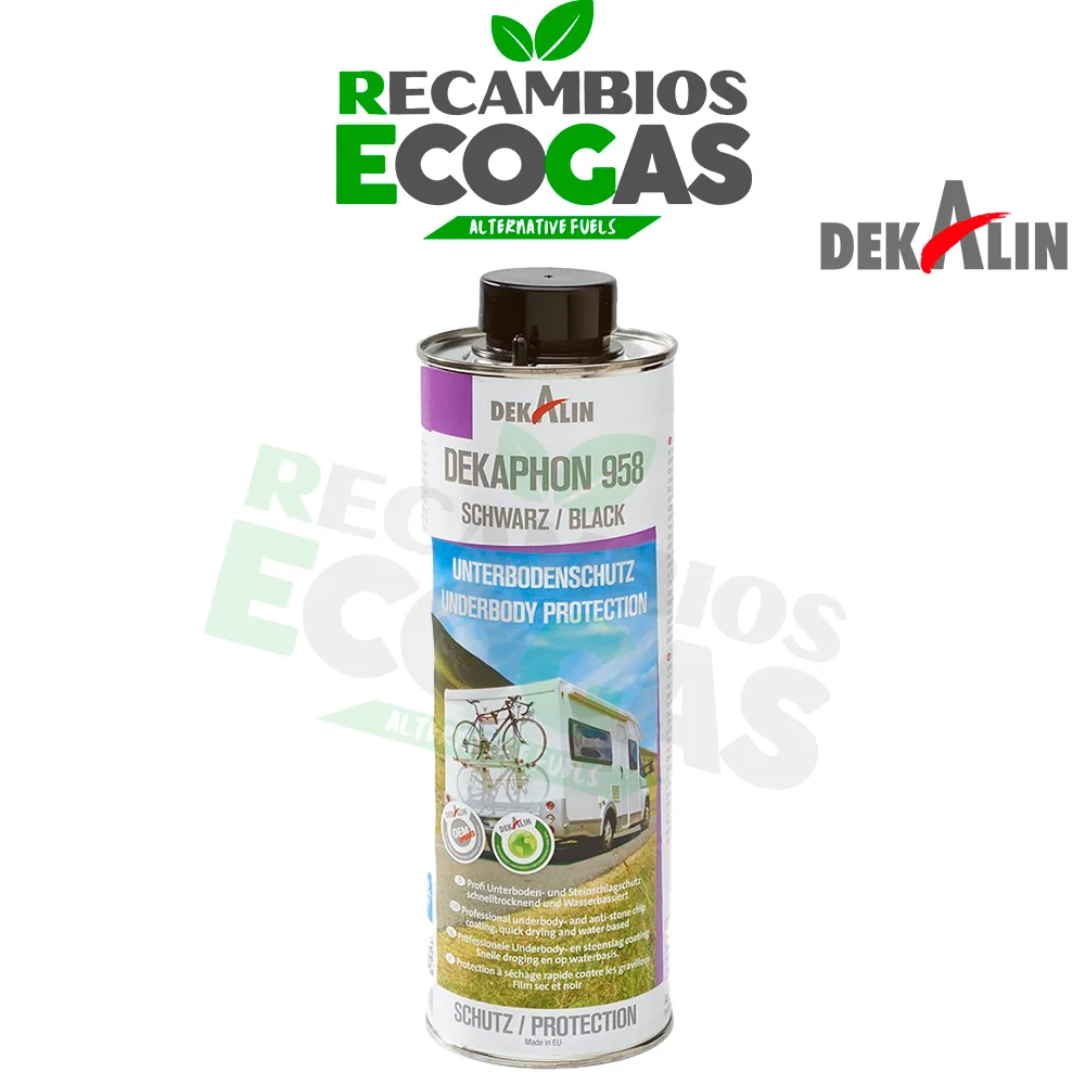 Dekalin DEKAPHON 958 Protección integral de bajos, pintable y pulverizable, 1 litro, negro