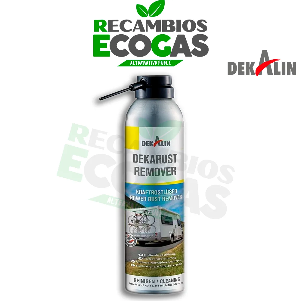 Dekalin DEKARUST REMOVER SPRAY Transparent, 250ml, 12-P Dekalin DEKARUST REMOVER Desoxidante de alto rendimiento, bote aerosol negro