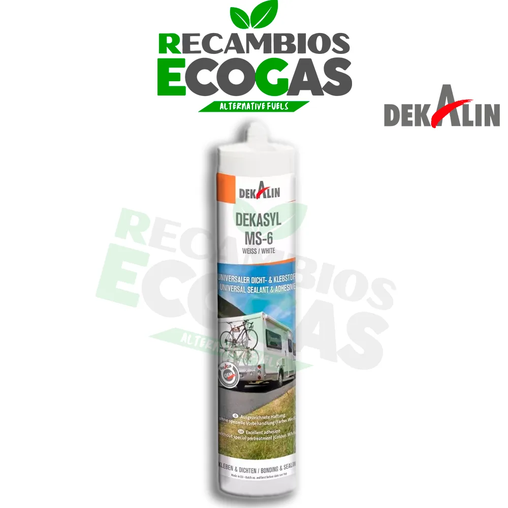 Dekalin DEKASYL MS 6 black, 310ml, 12-P Dekalin DEKASYL MS 6 sellador adhesivo polimérico 310ml (negro)