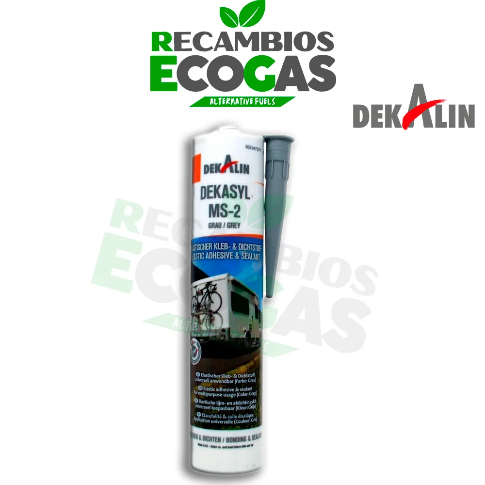 Dekalin DEKAsyl MS 2 MS- Polymer adhesive sealant 290 ml (grey) Dekalin DEKAsyl MS 2 MS- Sellador adhesivo polimérico 290 ml (gris)