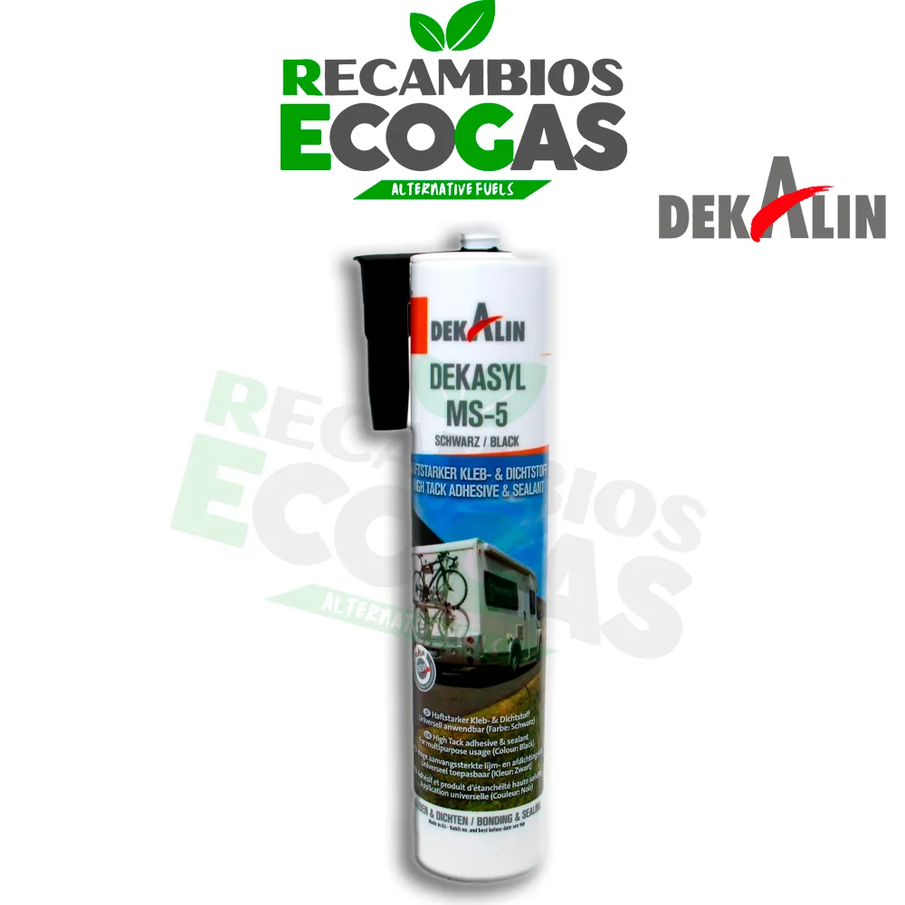 Dekalin DEKAsyl MS 5 adhesivo potente de polímero modificado de silano 290 mL (negro)