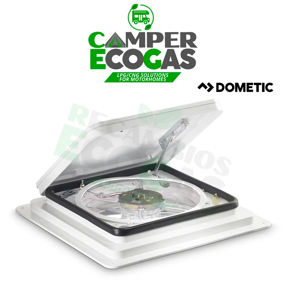 Dometic FanTastic Vent 7350 ventilación de techo con cúpula blanca incl. mando a distancia 400 x 400 mm