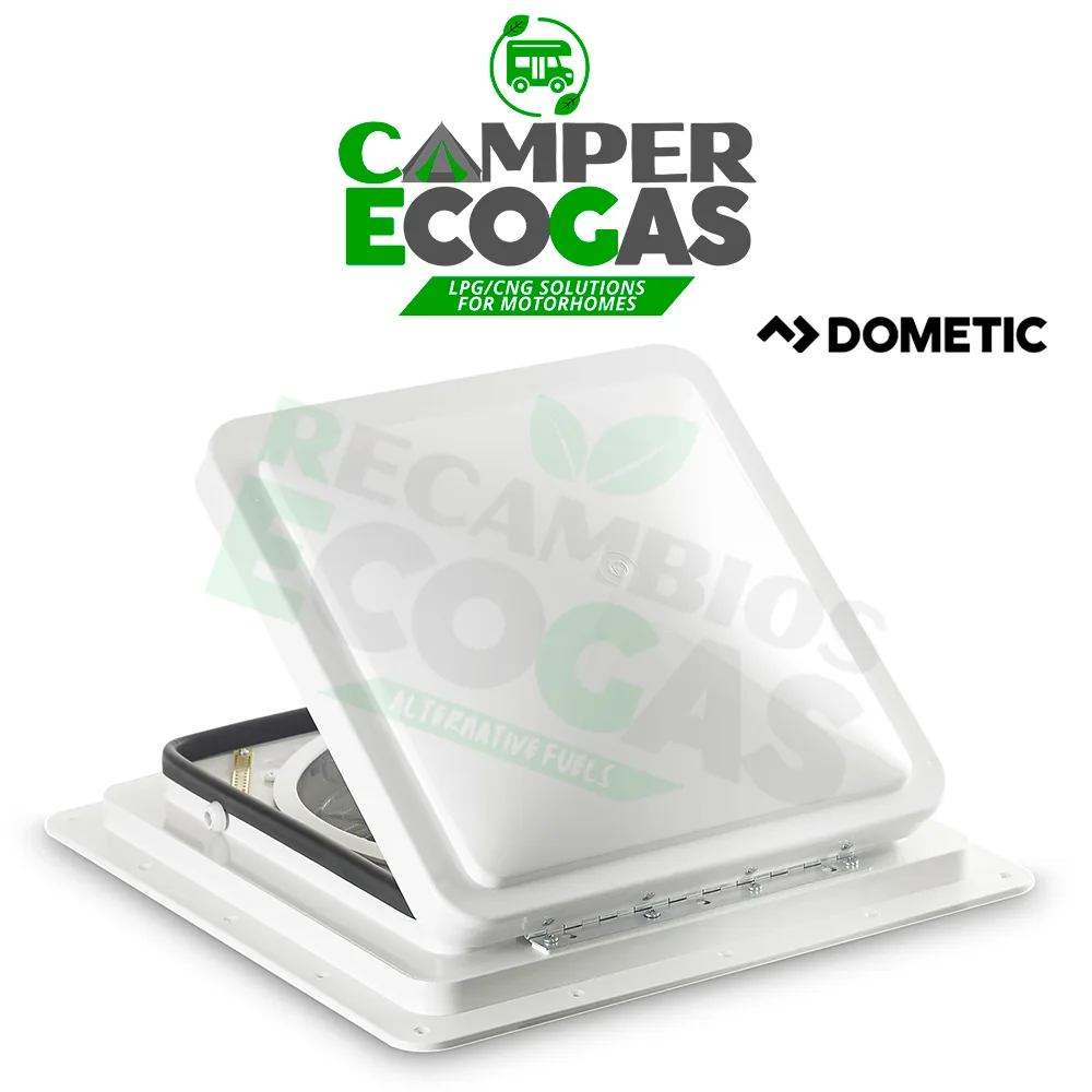 Dometic FanTastic Vent 7350 ventilación de techo con cúpula blanca incl. mando a distancia 400 x 400 mm