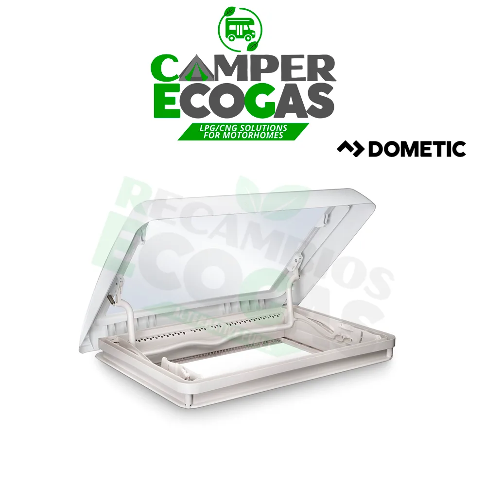 Dometic Midi Heki Style claraboya con manivela blanco sin ventilación forzada 700 x 500 mm