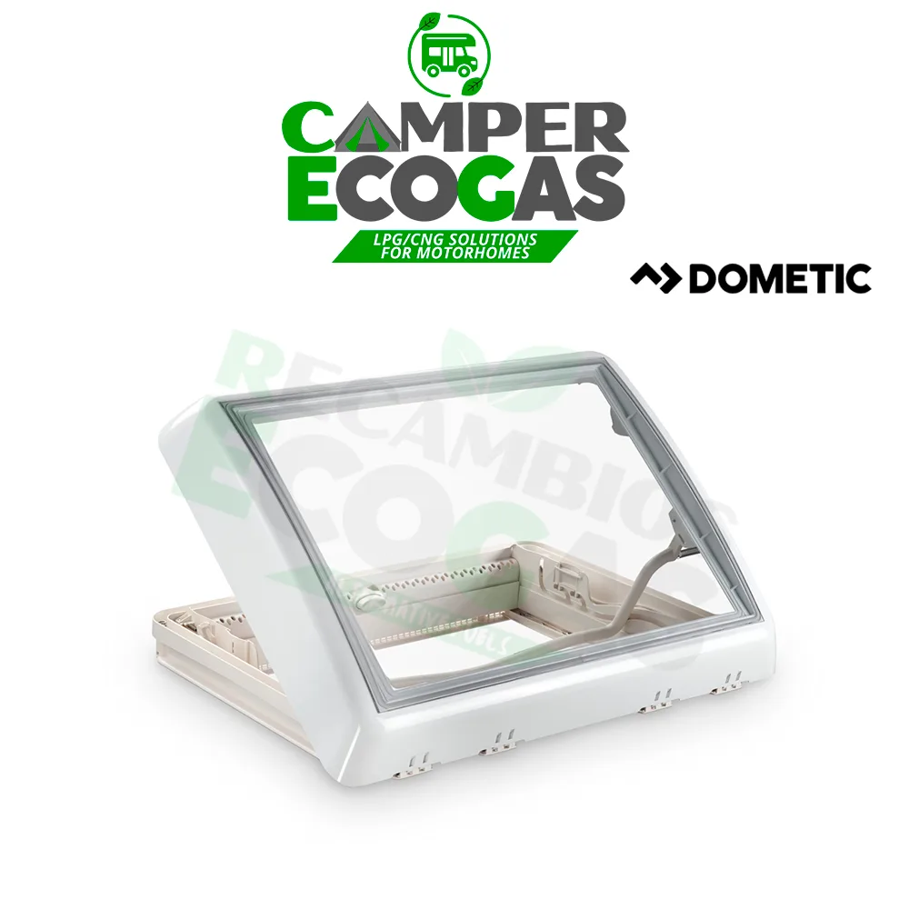 Dometic Midi Heki Style claraboya con manivela blanco sin ventilación forzada 700 x 500 mm