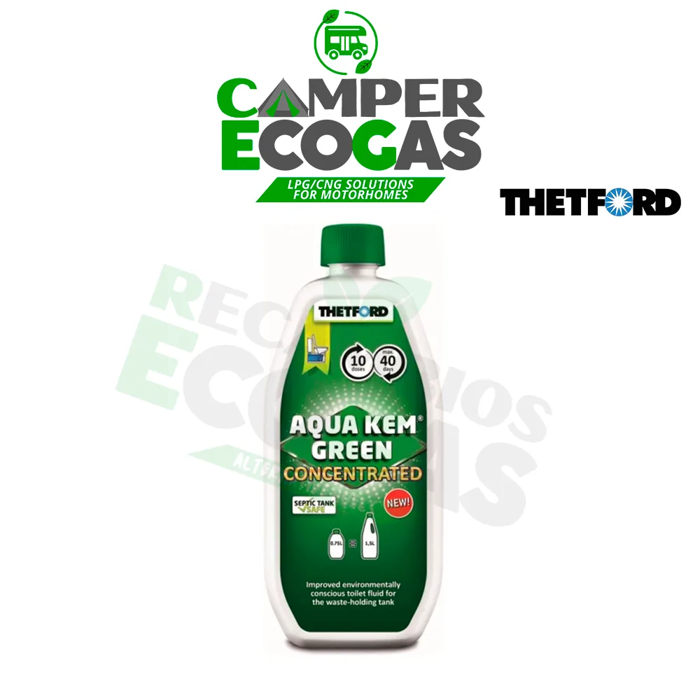 Thetford Aqua Kem Green Concentrado 0,75 L - DAN-NOR-RUS