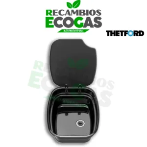 Thetford Argent Cuenca Negro Esmaltado Thetford Cocina Cooker Cristal Negro