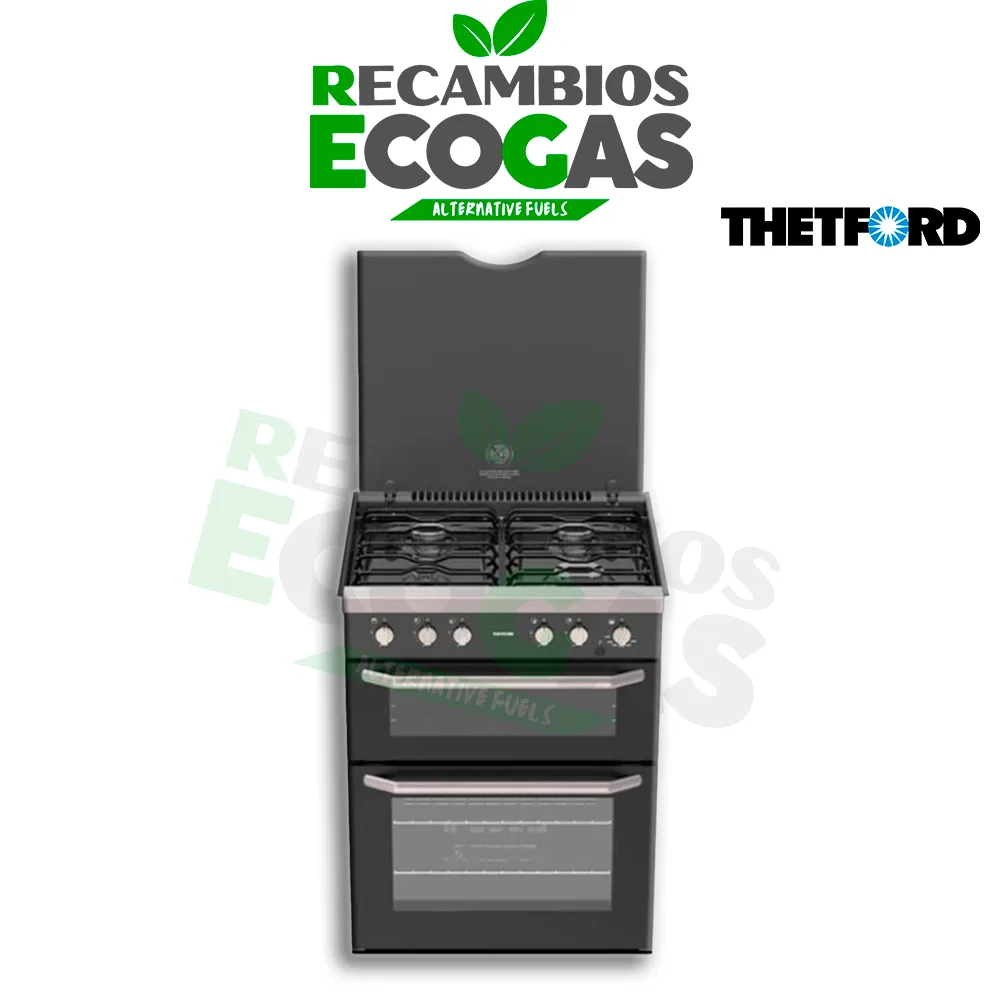 Thetford Cocina Cooker Cristal Negro