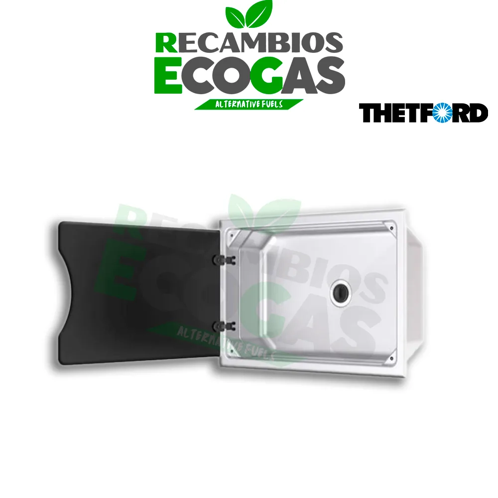 Thetford Cubeta lineal de acero inoxidable