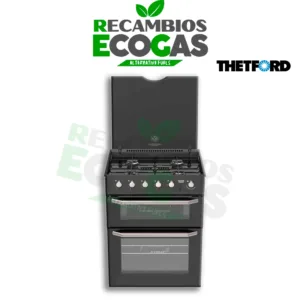 Thetford Enigma Cocina de GLP Negra Thetford Cocina Cooker Cristal Negro