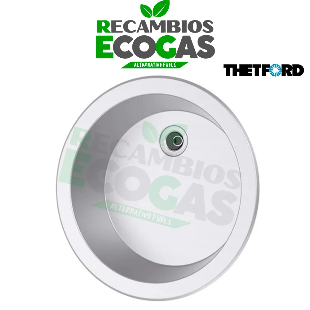 Thetford Fregadero Redondo 362mm Diámetro Serie 22