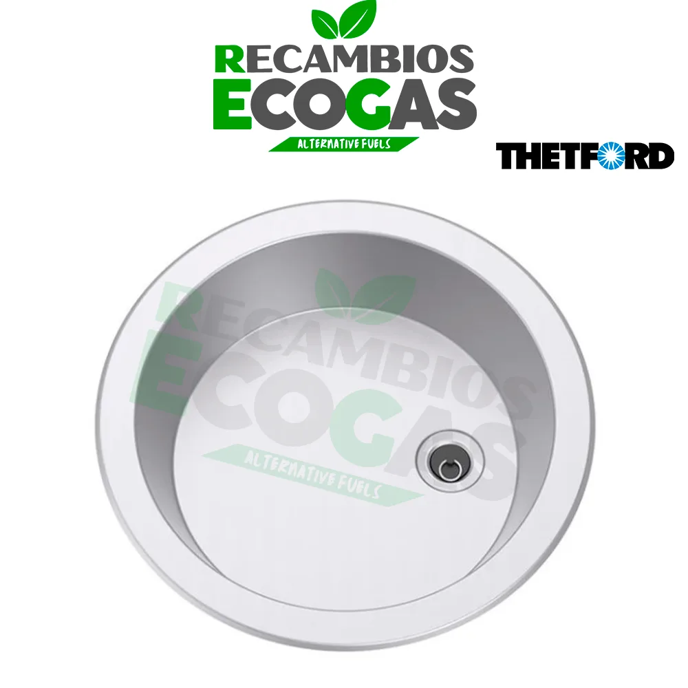 Thetford Fregadero Redondo 362mm Diámetro Serie 22