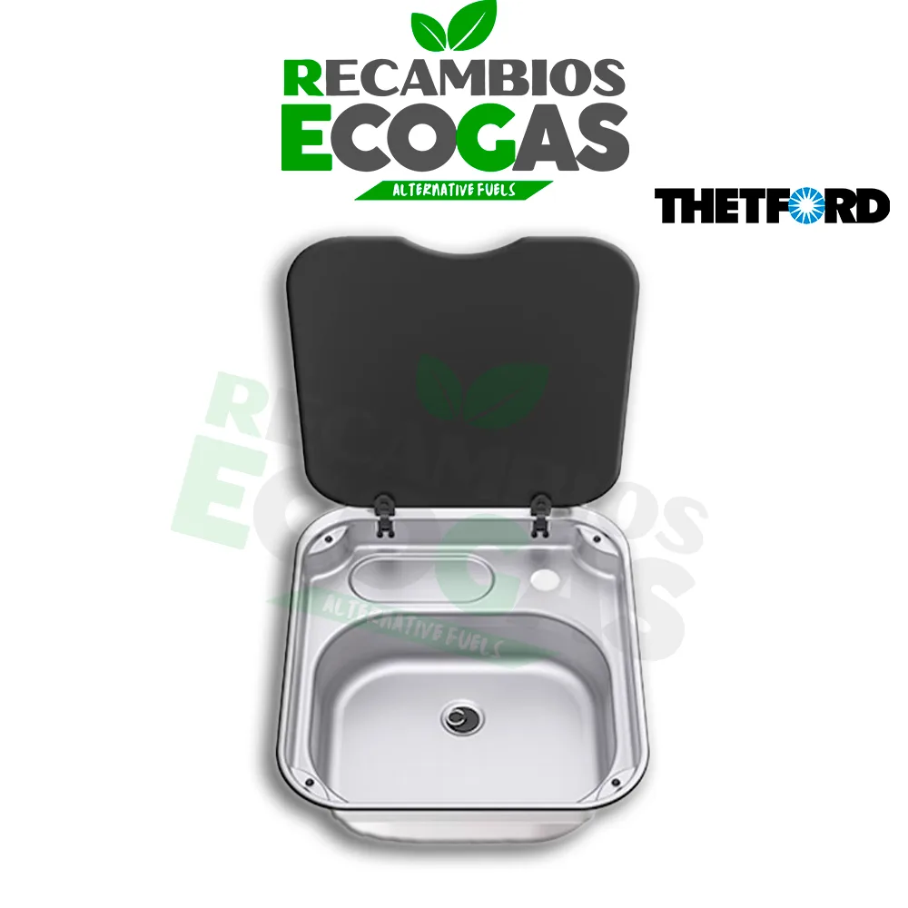 Thetford Fregadero de acero inoxidable Serie 34 - sin caño de grifo Thetford Fregadero de acero inoxidable Serie 34 - sin caño de grifo