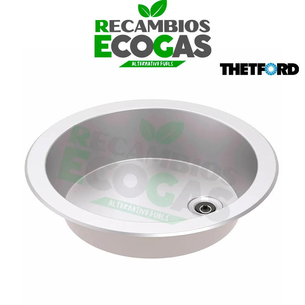 Thetford Fregadero de cubeta redonda inoxidable Serie 23 Thetford Fregadero de cubeta redonda inoxidable Serie 23