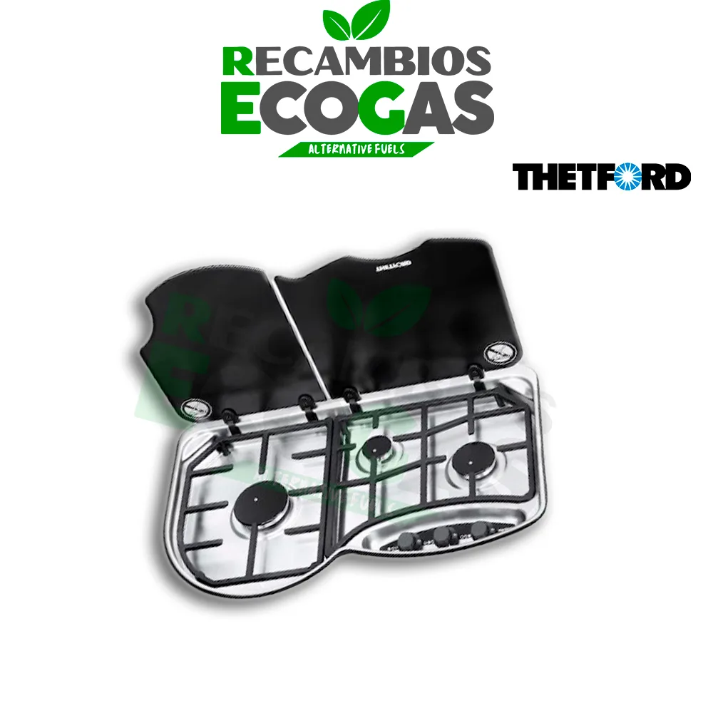 Thetford Placa de cocción Serie 353  con tapa de cristal