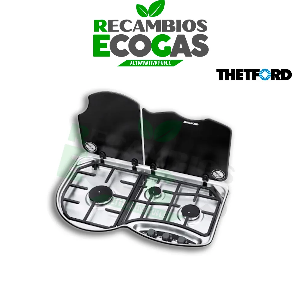 Thetford Placa de cocción Serie 353  con tapa de cristal