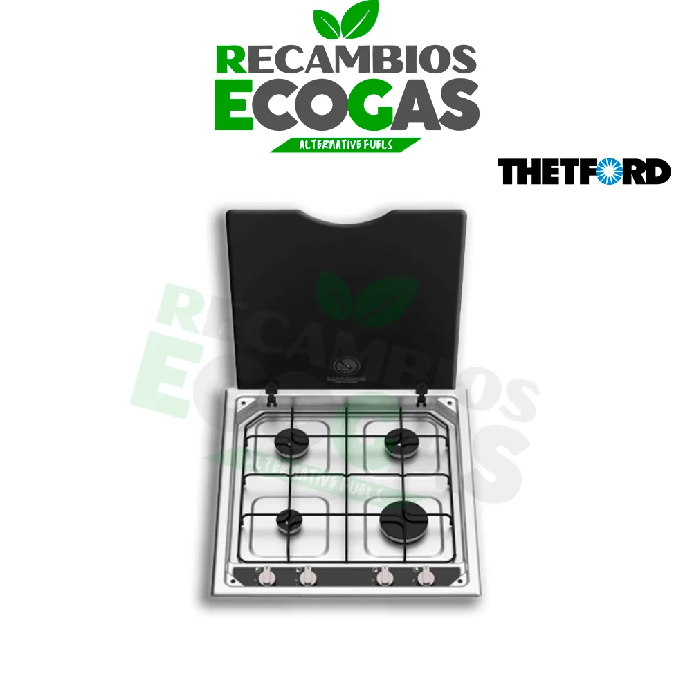 Thetford Placa de cocción lineal de 4 fuegos Thetford Placa de cocción lineal de 4 fuegos