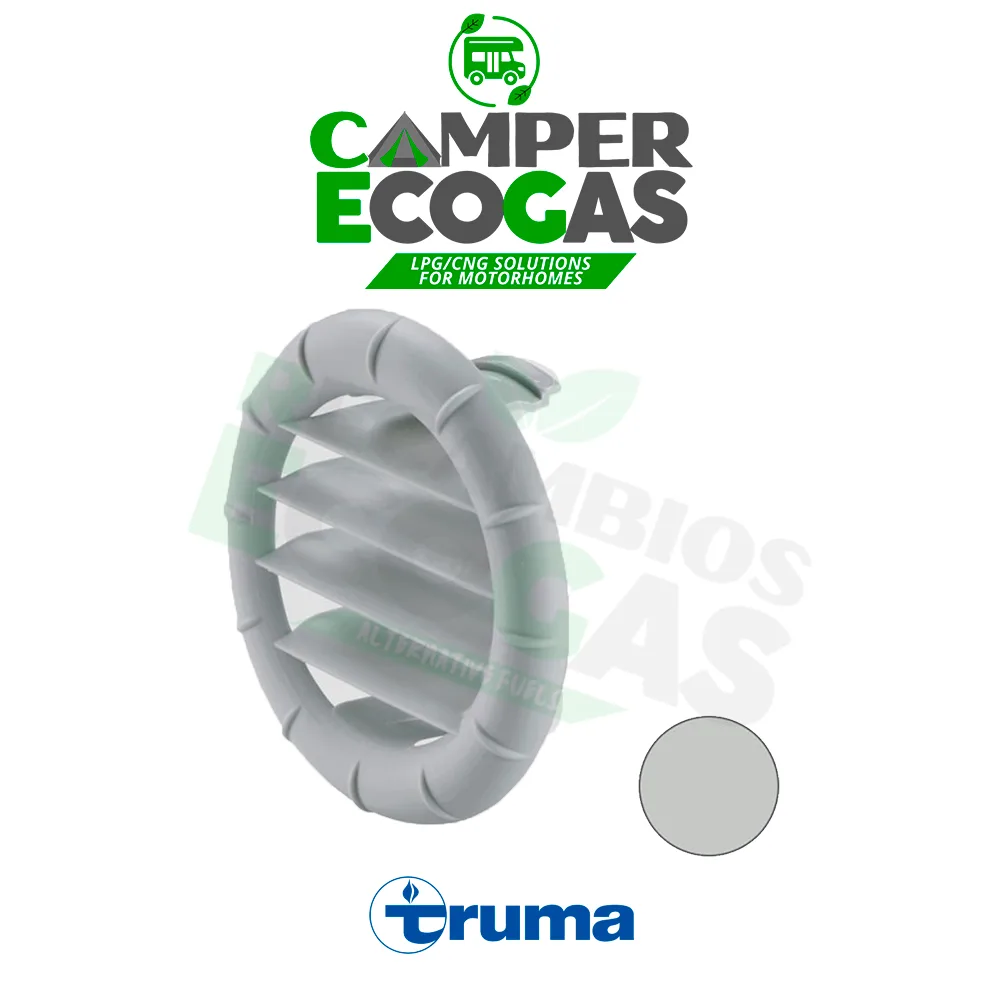 Truma Accesorio de aletas para pieza final EN-O para distribución de aire caliente o frío, gris