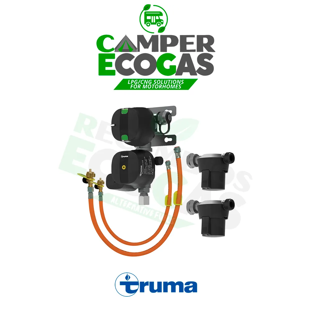 Truma DuoControl CS vertical, juego de taller, juego completo de regulador de gas de 30 mbar G.12