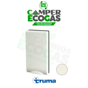 Truma pieza final EN con trampilla de aire para tubo de distribución de aire 65 mm blanco
