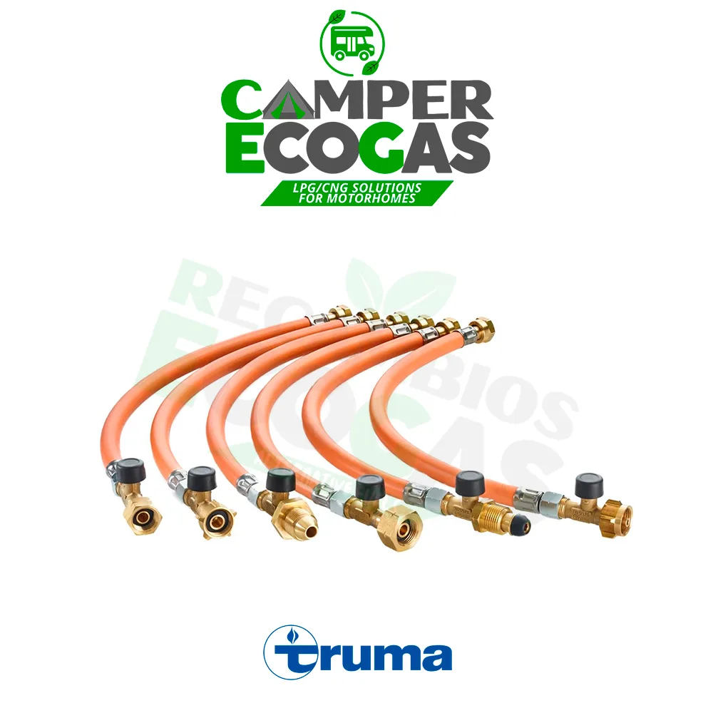 Truma Manguera de gas de alta presión + protección contra rotura de manguera G.36 -> G.7 - 450mm