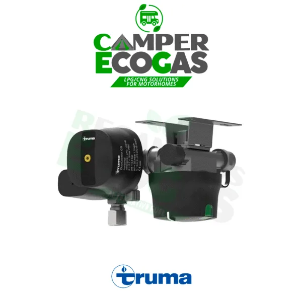 Truma Regulador de presión de gas DuoControl CS horizontal 2 x G.36 -> 10 u 8 mm