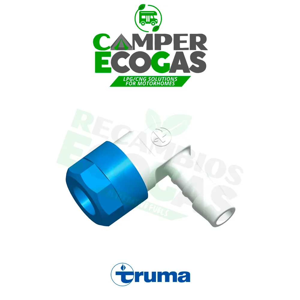 Truma codo M 20/JG 12 mm protección antihielo para calderas y calentadores, azul