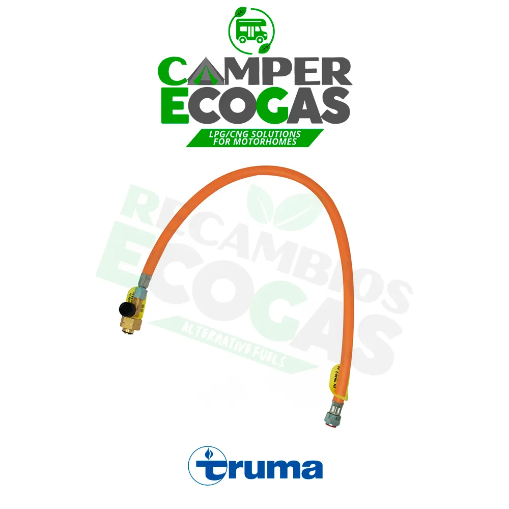 Truma Manguera de gas de alta presión + protección contra rotura de manguera G.36 -> G.2 - 750mm