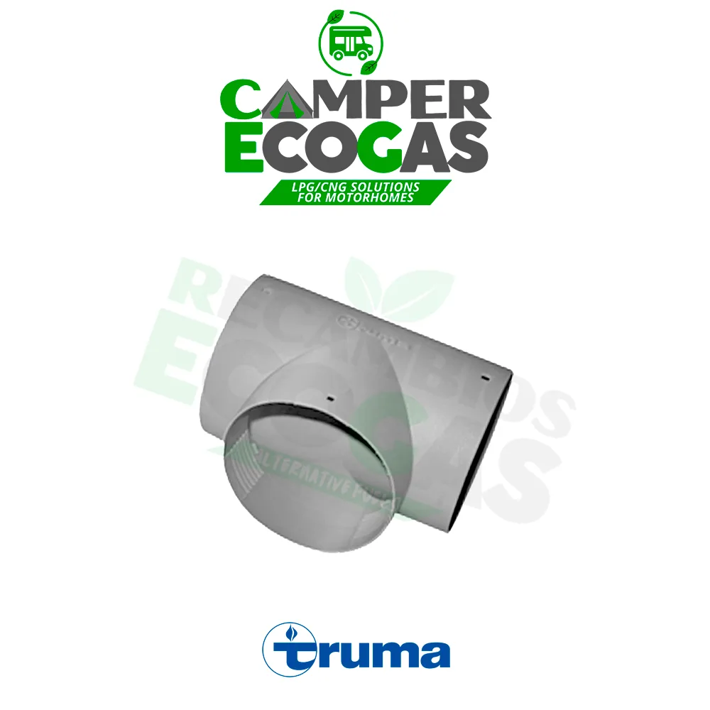 Truma pieza en T TS para distribuidor de aire 65/72 mm, gris ágata