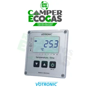 Votronic LCD Termómetro / Reloj S (con sensor externo)