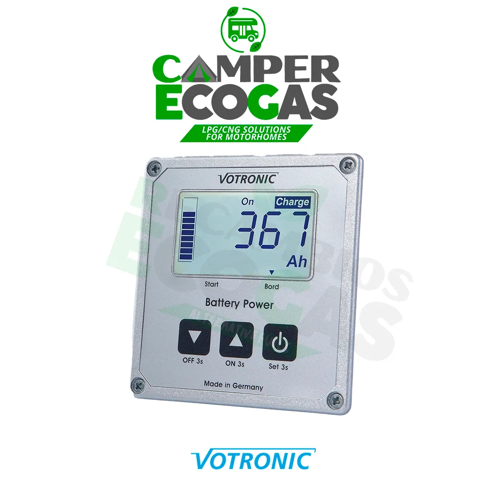 Votronic LCD ordenador de batería 200 S juego completo con correa de toma de tierra 35 mm²