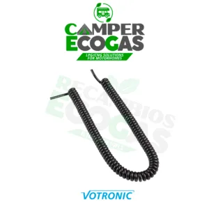 Votronic-cable-de-carga-en-espiral-2x-0,5-mm²-máx.-4-A,-aprox.-0,8---2-m-de-largo BRC boquilla de suministro para llenado externo de CNG incl. revestimiento de goma