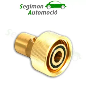 Adaptador de boquilla de suministro BAYONETA con conexión para válvula de llenado en depósito de gas combustible de 4 agujeros