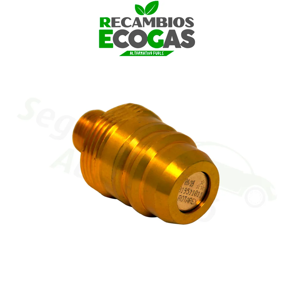 Adaptador de boquilla de suministro EURONOZZLE con conexión para válvula de llenado en depósito de gas combustible de 4 agujeros (con válvula antirretorno)