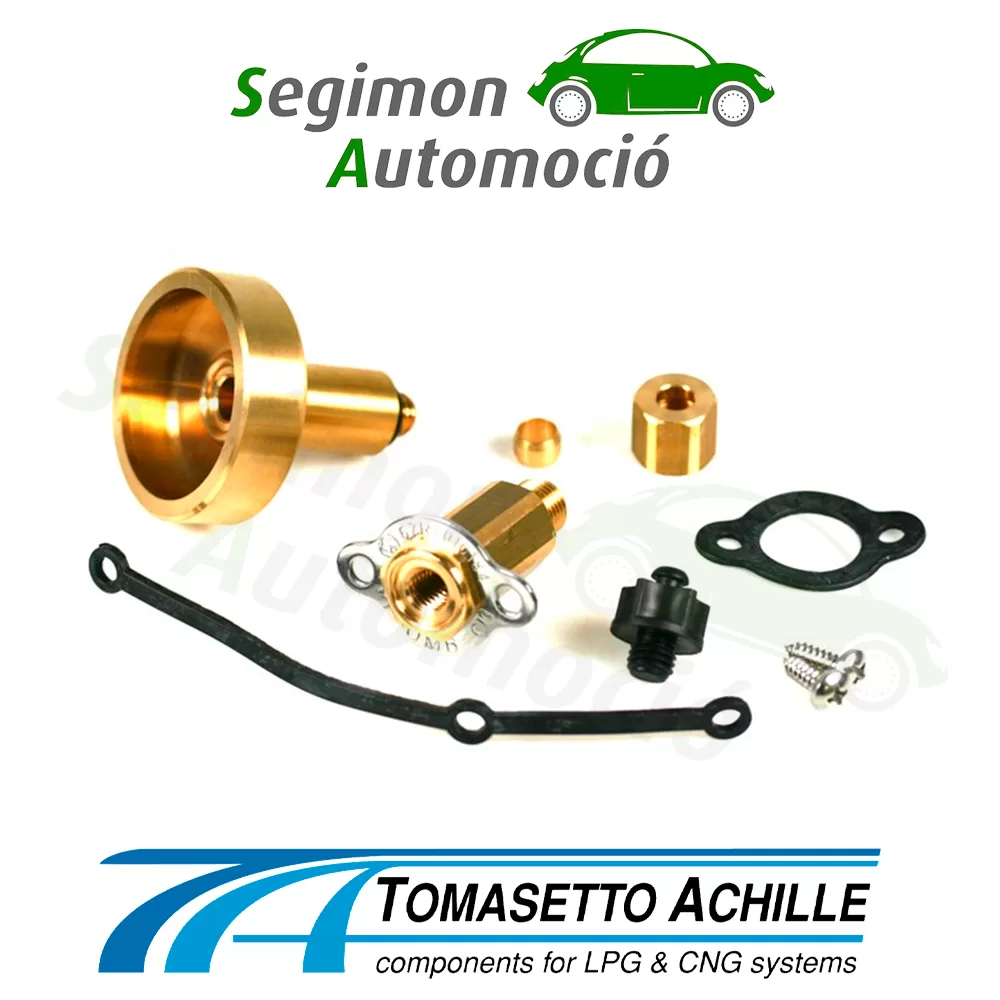 Boquilla de suministro mini M10 + DISH adaptador de repostaje corto de latón