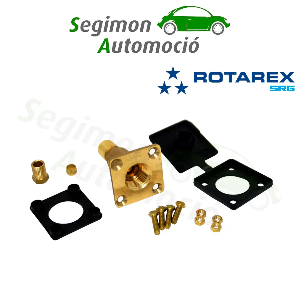 Boquilla de suministro recta de base plana W21,8 para tubería de cobre de 8 mm