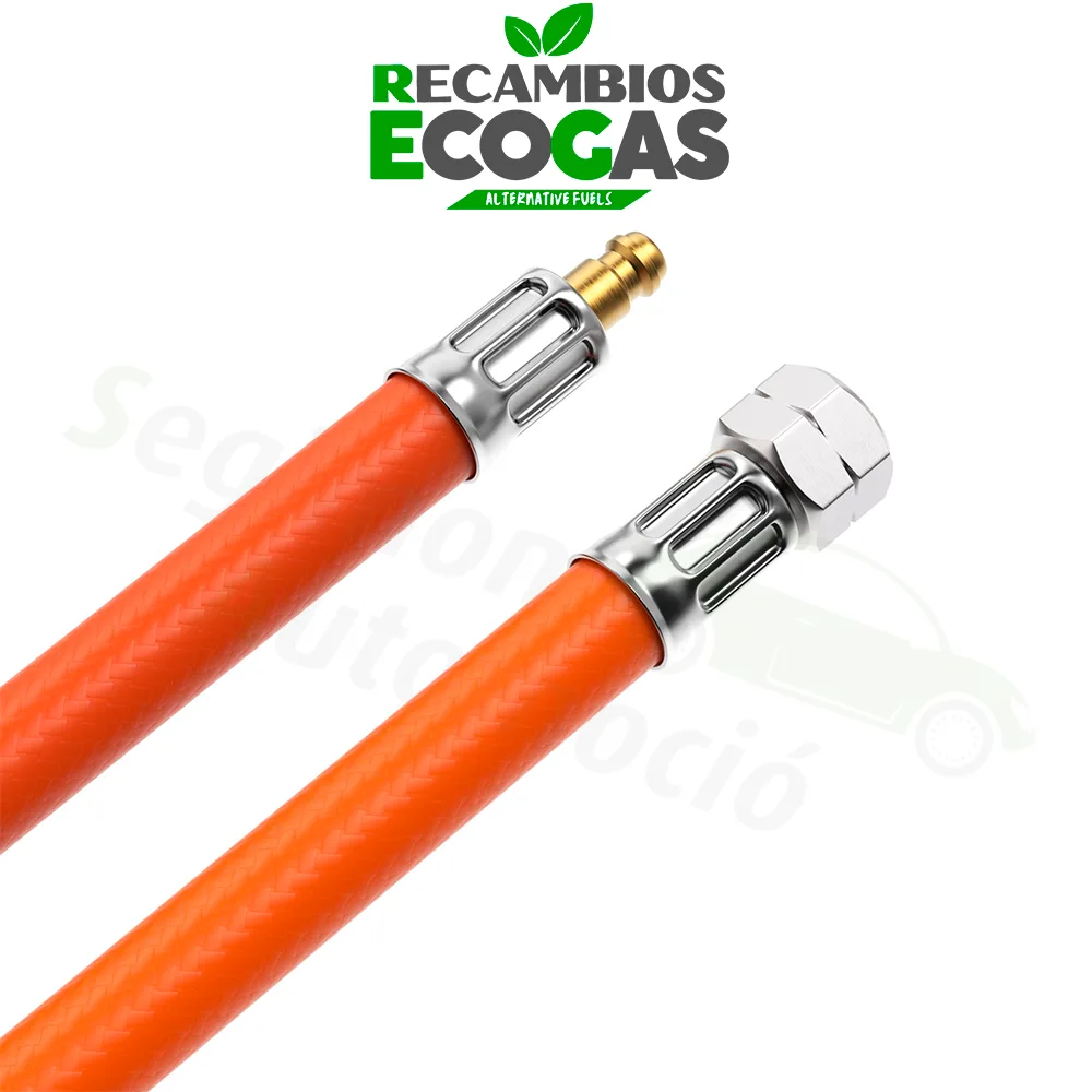 CAMPKO Manguera de gas (presión media) 1/4-LH x boquilla de enchufe