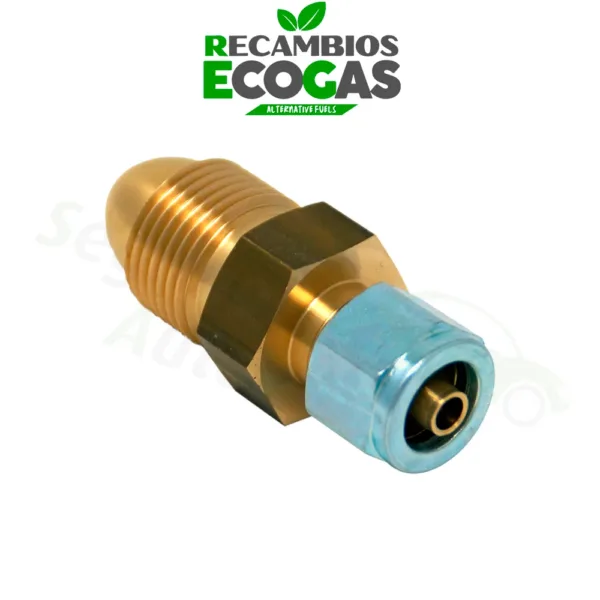 Calor Cilindro de Propano (UK POL) Adaptador a manguera termoplástica de 8 mm