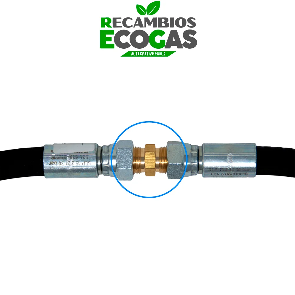 Conector para manguera de llenado 2 x rosca externa