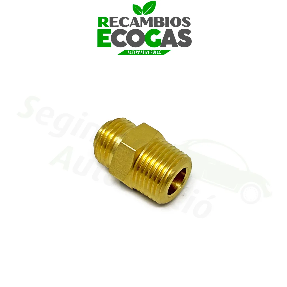 DREHMEISTER Extensión para adaptador GPL M16x1,5 a 3/8' NPT (válvula de llenado en tanque glp de 4 orificios)