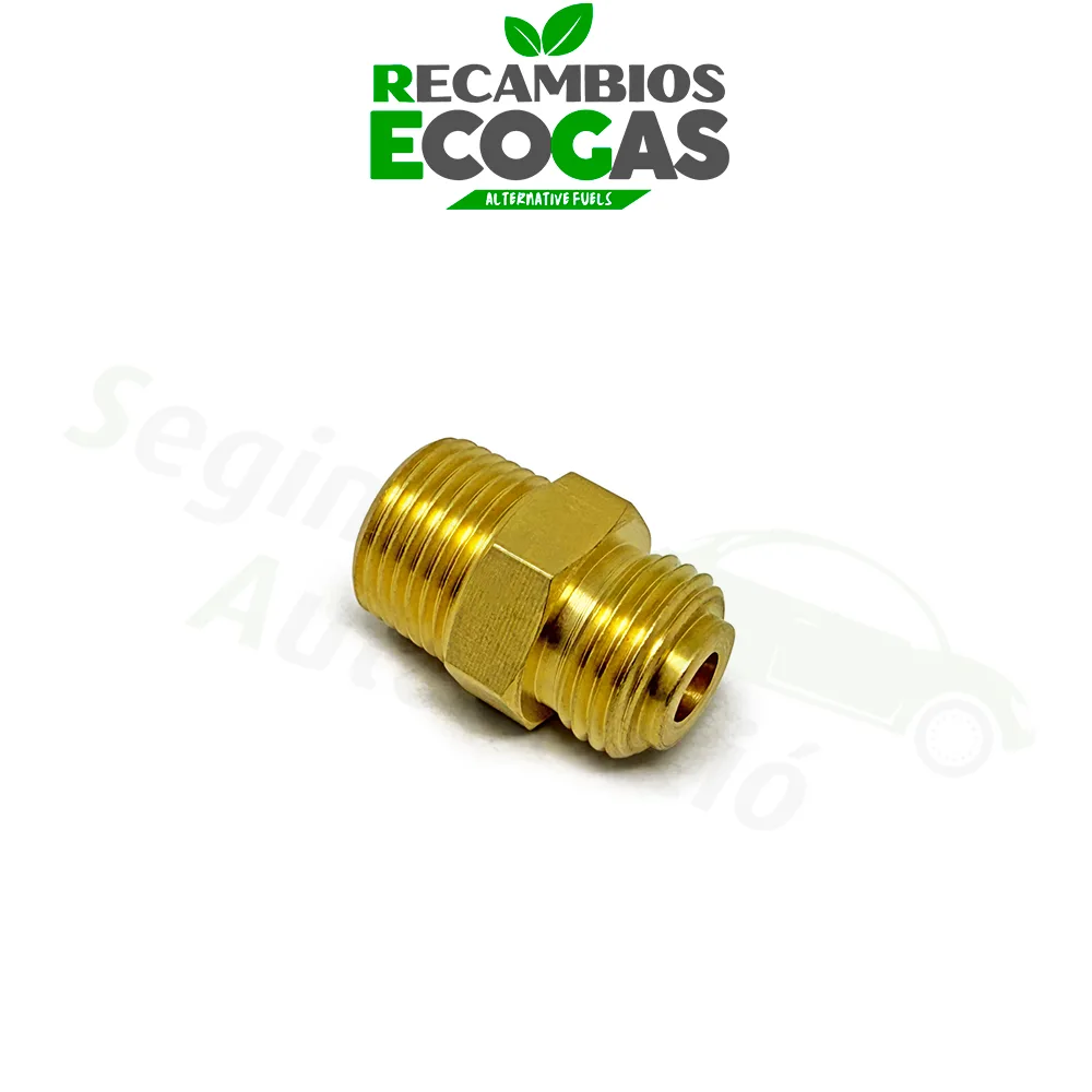 DREHMEISTER Extensión para adaptador GPL M16x1,5 a 3/8' NPT (válvula de llenado en tanque glp de 4 orificios)