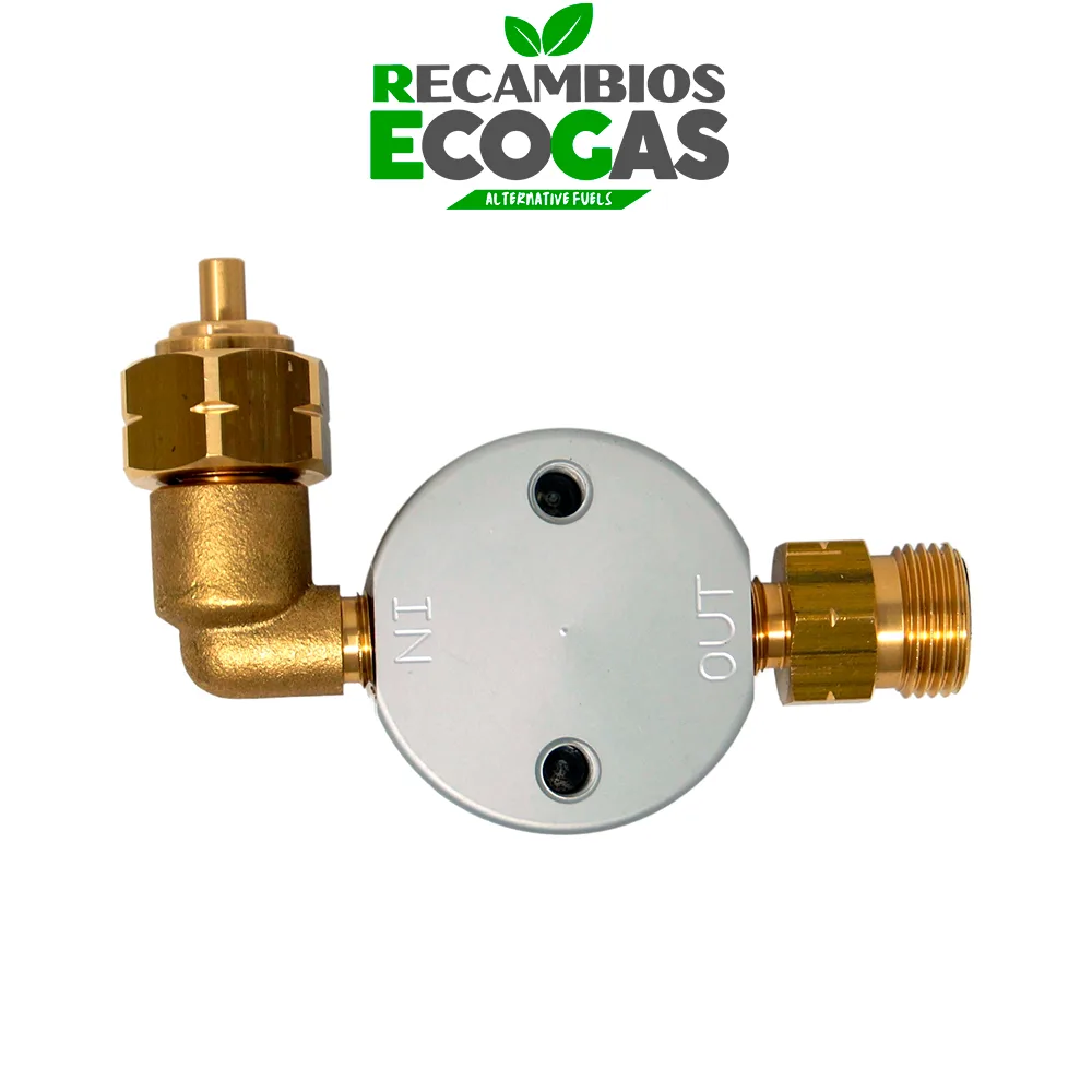 DREHMEISTER Filtro para cilindros GLP 21,8 LH x G12 recto - angulado - horizontal