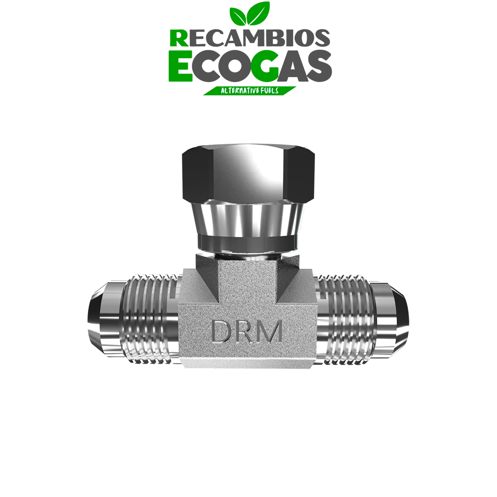 DREHMEISTER Pieza en T Rosca 3/4"-16 UNF para manguera de llenado de GLP