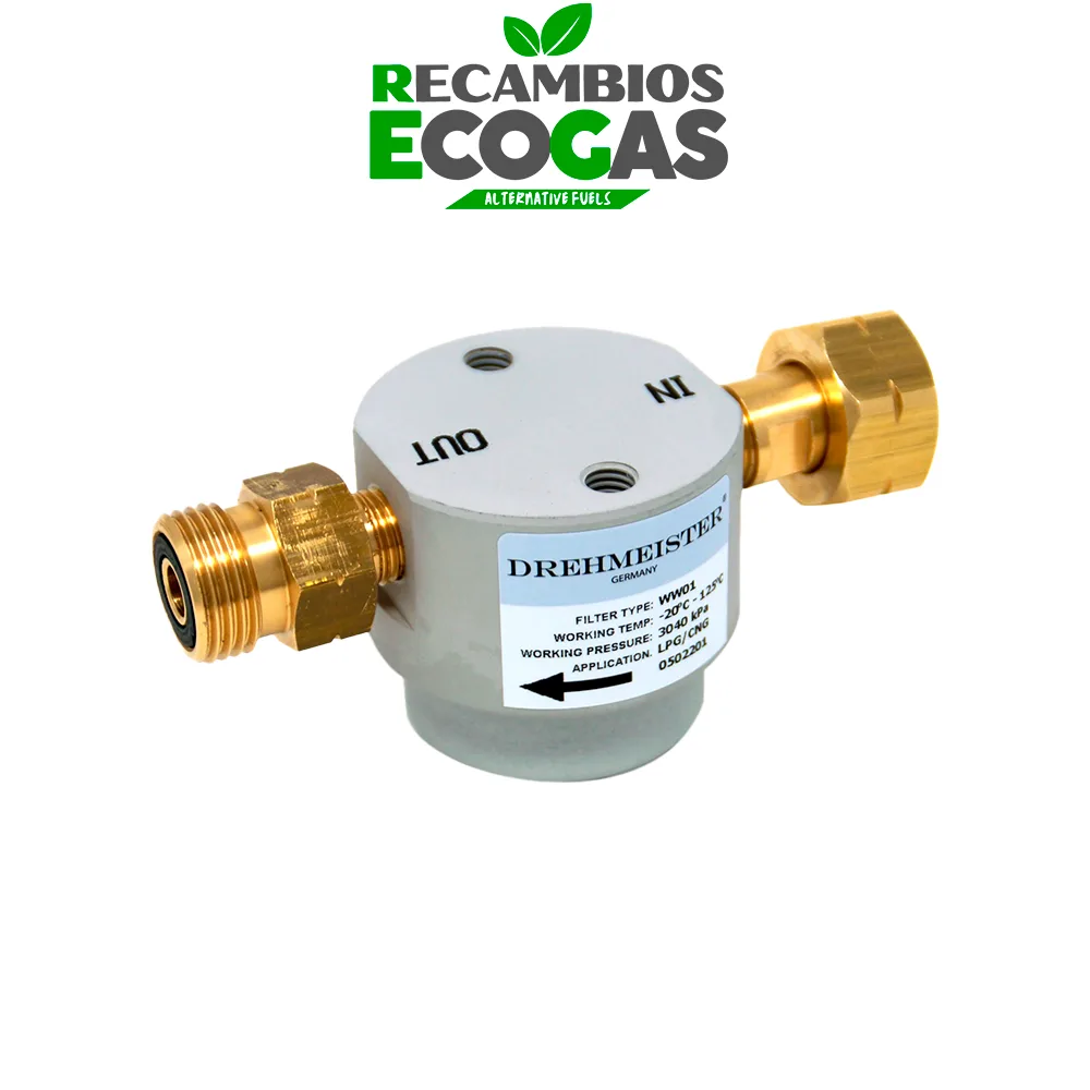 DREHMEISTER SMART Filtro para cilindros GLP W21,8 x 1/14 LH
