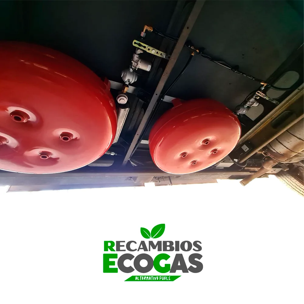 Depósito de gas combustible 58 litros, 630x225 mm