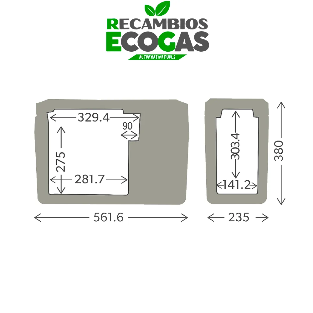 Dometic CFF12, AC/DC EU Version, Nevera de compresor