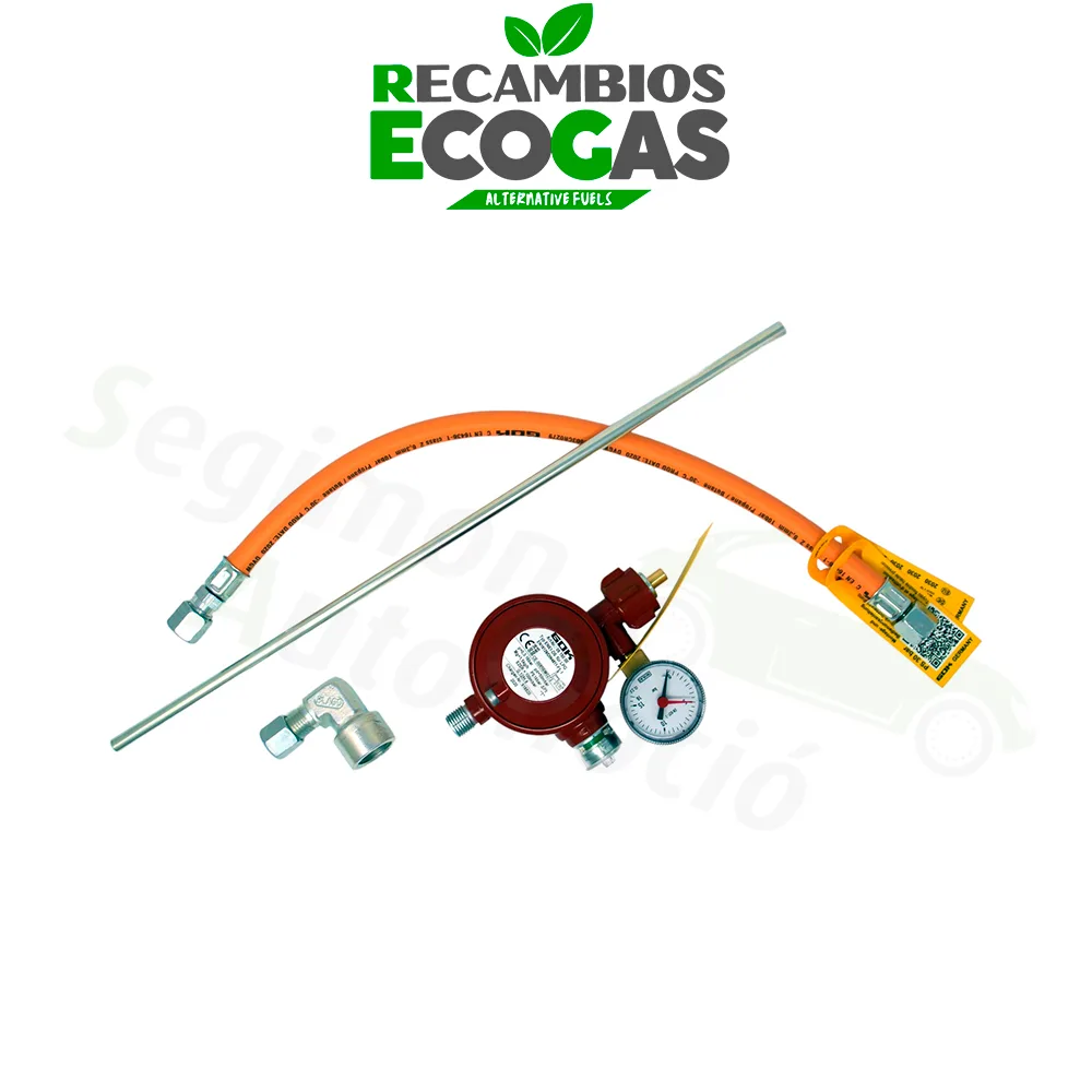 GOK Basic juego de conexión de estufas con regulador de baja presión 50 mbar