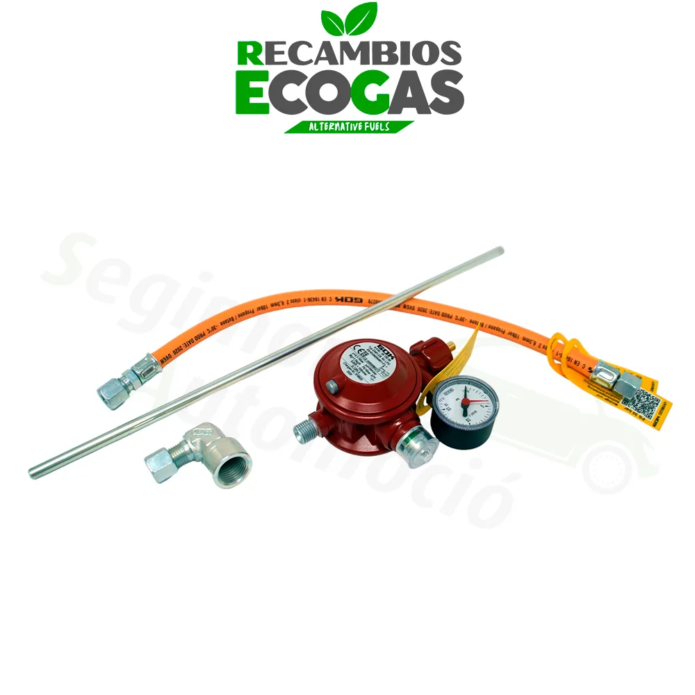GOK Basic juego de conexión de estufas con regulador de baja presión 50 mbar