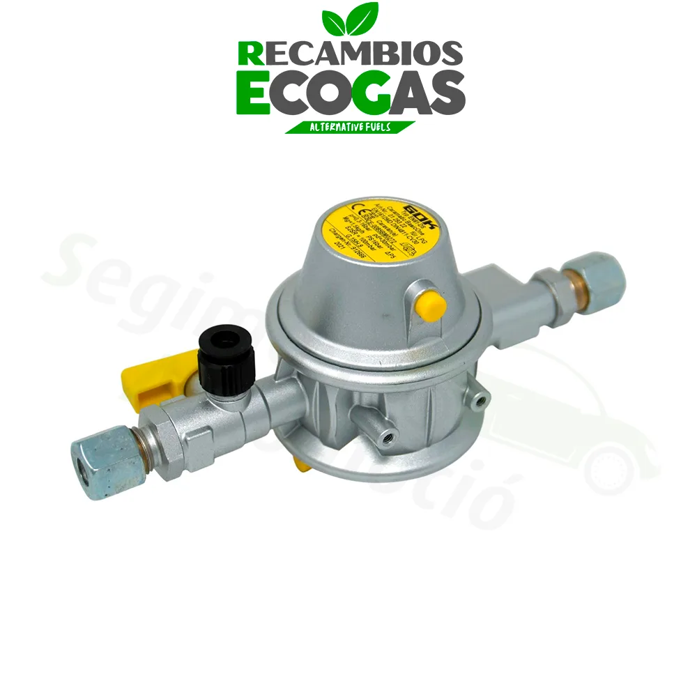 GOK Caramatic BasicOne sistema regulador 30 mbar EN61- 1,5 kg/h RVS 8 mm